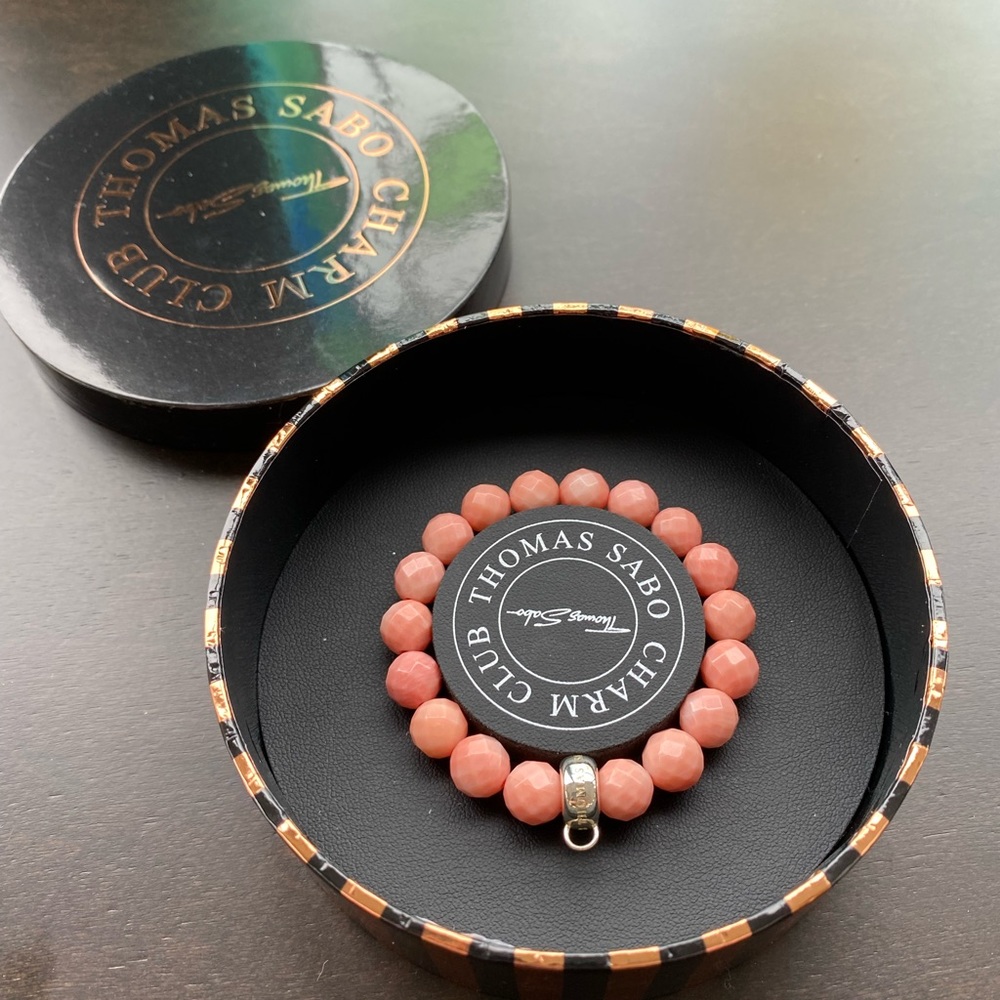 Thomas Sabo Coral Bead Charm Bracelet